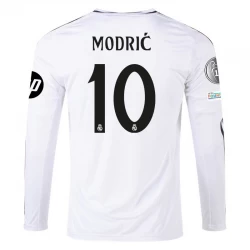 Real Madrid Luka Modrić #10 Fußballtrikots 2024-25 HP Heimtrikot Herren Langarm