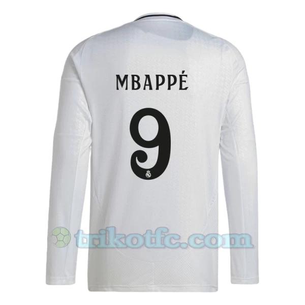 Real Madrid Mbappe #9 Fußballtrikot 2024-25 Heimtrikot Herren Langarm