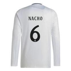 Real Madrid Nacho #6 Fußballtrikot 2024-25 Heimtrikot Herren Langarm