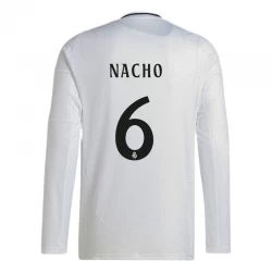 Real Madrid Nacho #6 Fußballtrikots 2024-25 Heimtrikot Herren Langarm