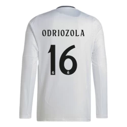 Real Madrid Odriozola #16 Fußballtrikot 2024-25 Heimtrikot Herren Langarm