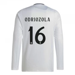 Real Madrid Odriozola #16 Fußballtrikots 2024-25 Heimtrikot Herren Langarm