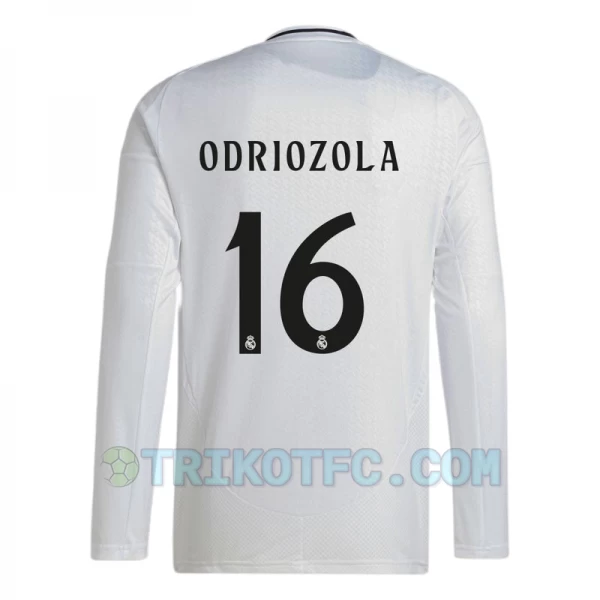 Real Madrid Odriozola #16 Fußballtrikots 2024-25 Heimtrikot Herren Langarm