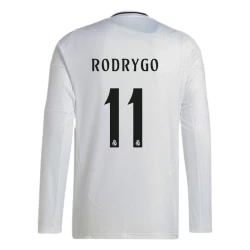 Real Madrid Rodrygo #11 Fußballtrikot 2024-25 Heimtrikot Herren Langarm