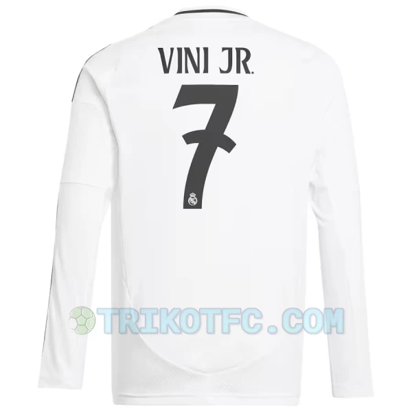 Real Madrid Vinicius Junior #7 Fußballtrikots 2024-25 Heimtrikot Herren Langarm