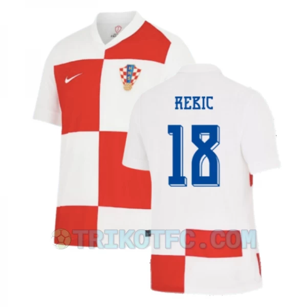 Rebic #18 Kroatien Fußballtrikots EM 2024 Heimtrikot Herren
