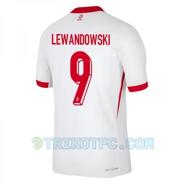 Robert Lewandowski #9 Polen Fußballtrikots EM 2024 Heimtrikot Herren