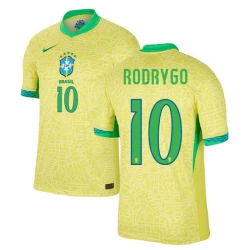 Rodrygo #10 Brasilien Fußballtrikot Copa America 2024 Heimtrikot Herren