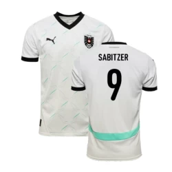 Sabitzer #9 Österreich Fußballtrikots EM 2024 Auswärtstrikot Herren