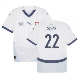 Schar #22 Schweiz Fußballtrikots EM 2024 Auswärtstrikot Herren