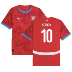 Schick #10 Tschechien Fußballtrikot EM 2024 Heimtrikot Herren