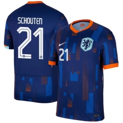 Schouten #21 Niederlande Fußballtrikot EM 2024 Auswärtstrikot Herren