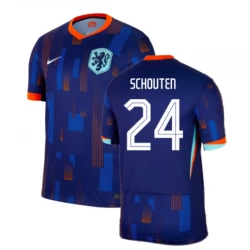Schouten #24 Niederlande Fußballtrikots EM 2024 Auswärtstrikot Herren