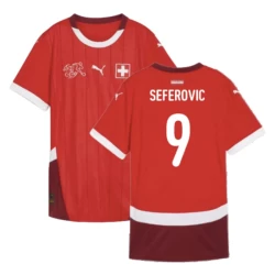 Seferovic #9 Schweiz Fußballtrikot EM 2024 Heimtrikot Herren