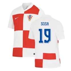 Sosa #19 Kroatien Fußballtrikot EM 2024 Heimtrikot Herren