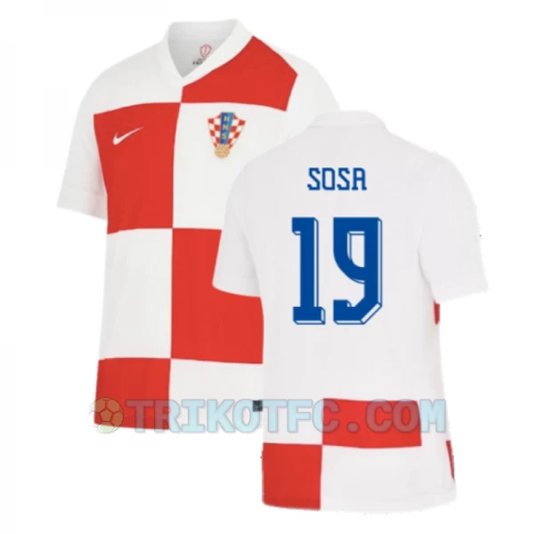 Sosa #19 Kroatien Fußballtrikots EM 2024 Heimtrikot Herren