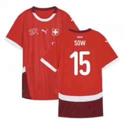 Sow #15 Schweiz Fußballtrikots EM 2024 Heimtrikot Herren