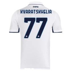 SSC Napoli Fußballtrikot 2024-25 Khvicha Kvaratskhelia #77 Auswärtstrikot Herren