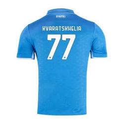 SSC Napoli Khvicha Kvaratskhelia #77 Fußballtrikot 2024-25 Heimtrikot Herren