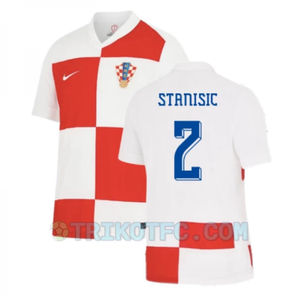 Stanisic #2 Kroatien Fußballtrikots EM 2024 Heimtrikot Herren