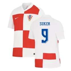 Suker #9 Kroatien Fußballtrikot EM 2024 Heimtrikot Herren