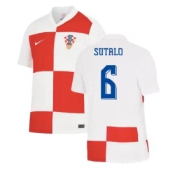 Sutalo #6 Kroatien Fußballtrikot EM 2024 Heimtrikot Herren