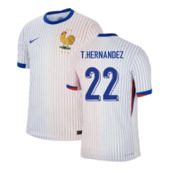 T.Hernandez #22 Frankreich Fußballtrikot EM 2024 Auswärtstrikot Herren