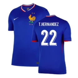 T.Hernandez #22 Frankreich Fußballtrikot EM 2024 Heimtrikot Herren