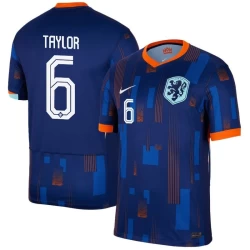 Taylor #6 Niederlande Fußballtrikot EM 2024 Auswärtstrikot Herren