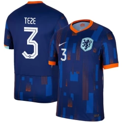 Teze #3 Niederlande Fußballtrikot EM 2024 Auswärtstrikot Herren