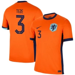 Teze #3 Niederlande Fußballtrikot EM 2024 Heimtrikot Herren