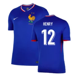 Thierry Henry #12 Frankreich Fußballtrikot EM 2024 Heimtrikot Herren