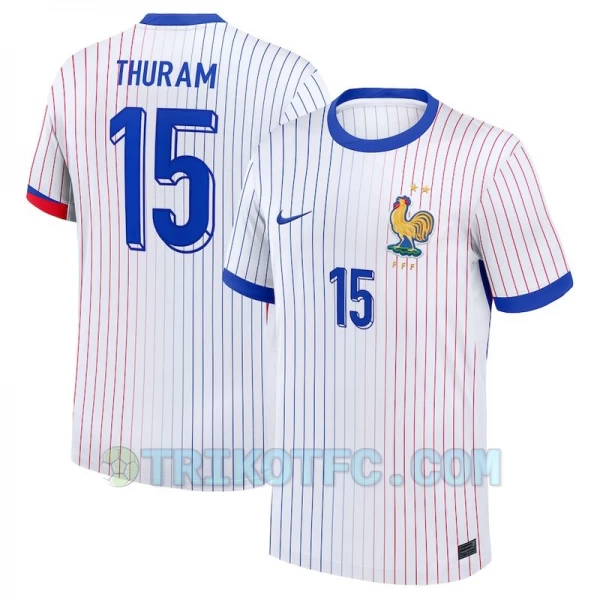 Thuram #15 Frankreich Fußballtrikots EM 2024 Auswärtstrikot Herren