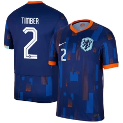 Timber #2 Niederlande Fußballtrikot EM 2024 Auswärtstrikot Herren