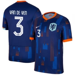 Van De Ven #3 Niederlande Fußballtrikots EM 2024 Auswärtstrikot Herren