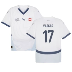 Vargas #17 Schweiz Fußballtrikot EM 2024 Auswärtstrikot Herren