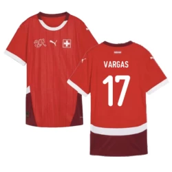 Vargas #17 Schweiz Fußballtrikot EM 2024 Heimtrikot Herren