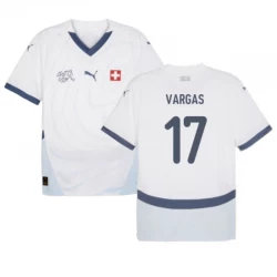 Vargas #17 Schweiz Fußballtrikots EM 2024 Auswärtstrikot Herren