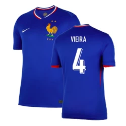 Vieira #4 Frankreich Fußballtrikot EM 2024 Heimtrikot Herren