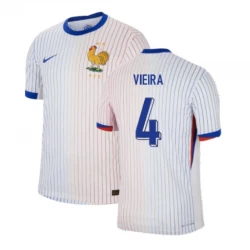 Vieira #4 Frankreich Fußballtrikots EM 2024 Auswärtstrikot Herren