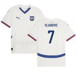 Vlahovic #7 Serbien Fußballtrikots EM 2024 Auswärtstrikot Herren