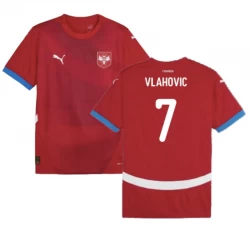 Vlahovic #7 Serbien Fußballtrikots EM 2024 Heimtrikot Herren