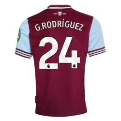 West Ham United G. Rodriguez #24 Fußballtrikot 2024-25 Heimtrikot Herren