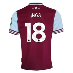 West Ham United Ings #18 Fußballtrikot 2024-25 Heimtrikot Herren