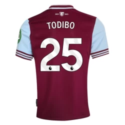 West Ham United Todibo #25 Fußballtrikot 2024-25 Heimtrikot Herren