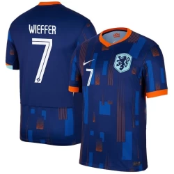 Wieffer #7 Niederlande Fußballtrikot EM 2024 Auswärtstrikot Herren