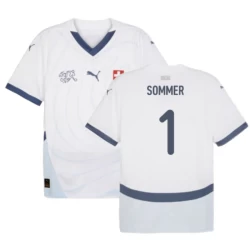 Yann Sommer #1 Schweiz Fußballtrikot EM 2024 Auswärtstrikot Herren