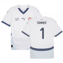 Yann Sommer #1 Schweiz Fußballtrikots EM 2024 Auswärtstrikot Herren