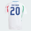 Zacagni #20 Italien Fußballtrikots EM 2024 Auswärtstrikot Herren