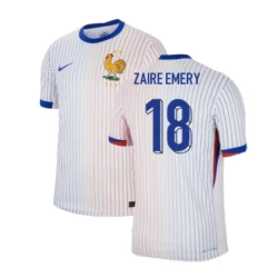 Zaire Emery #18 Frankreich Fußballtrikot EM 2024 Auswärtstrikot Herren